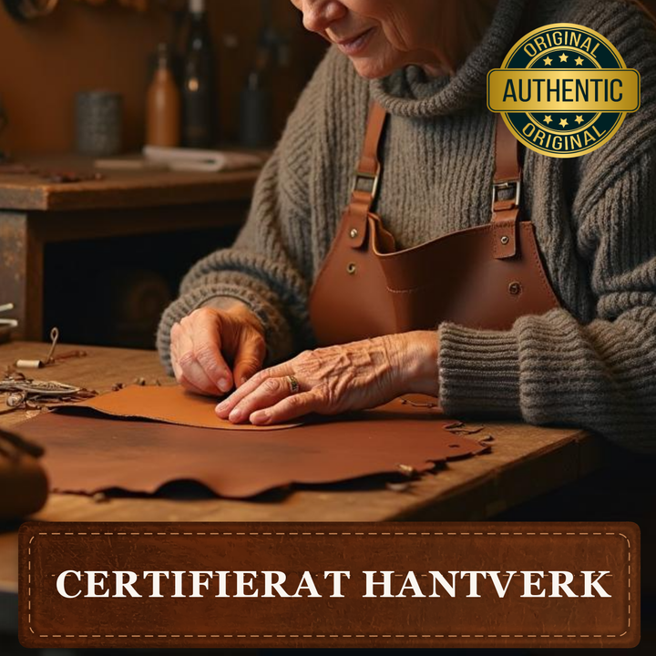 Kerstin – Handgjord midjeväska i läder – certifierat hantverk