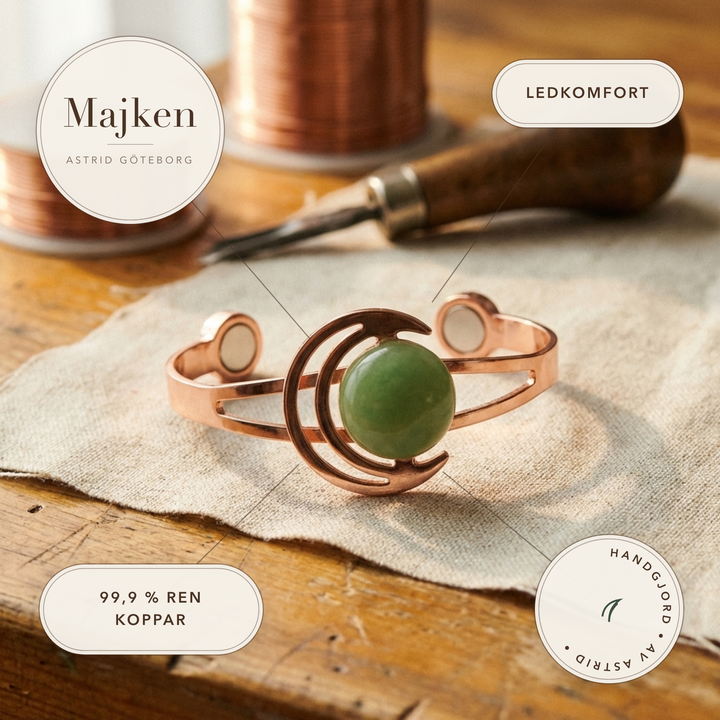 Majken – Handgjort armband med natursten – handgjord av Astrid Göteborg