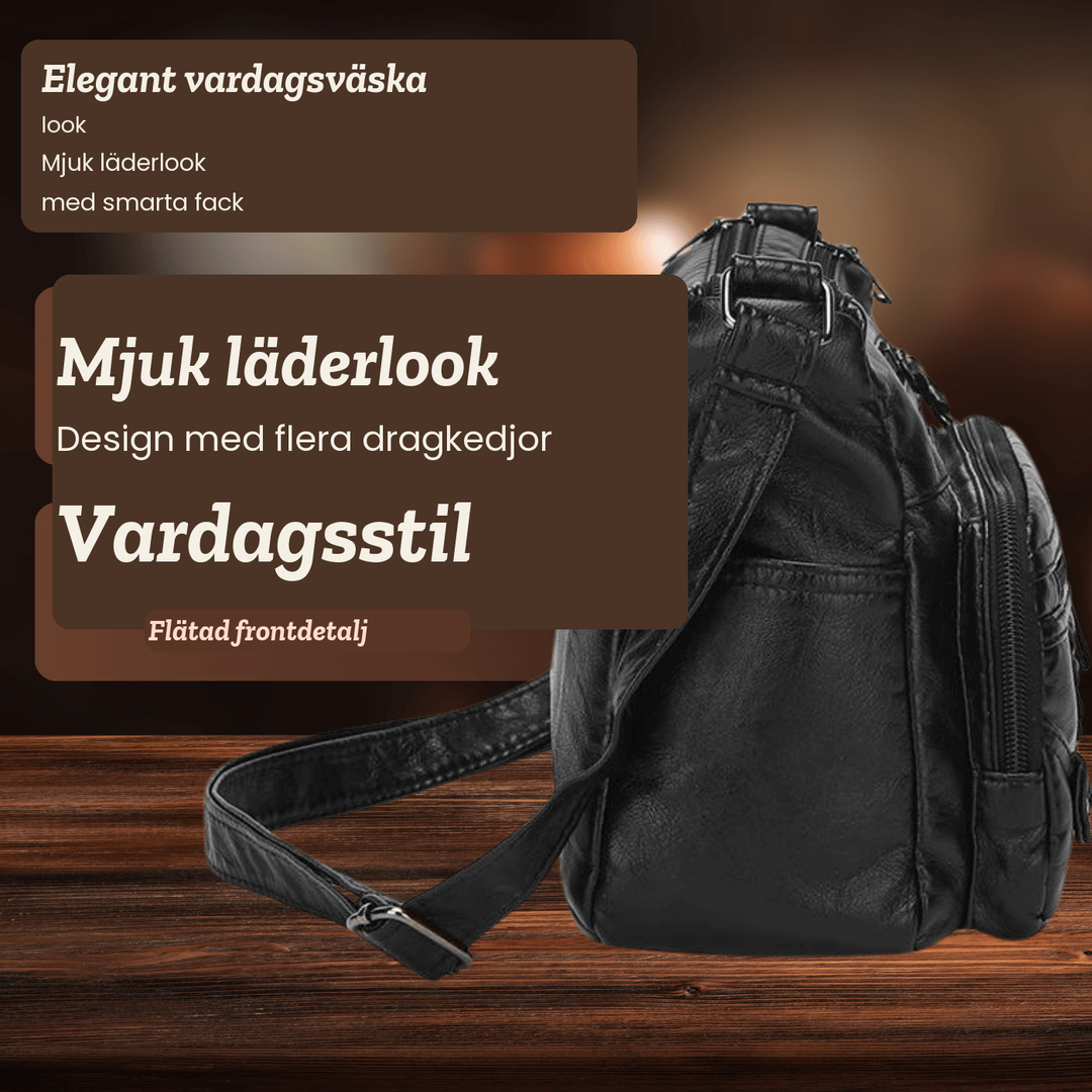 Matilda – Crossbodyväska med flätat detalj – handgjord av Astrid Göteborg