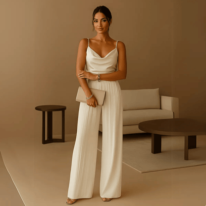 Gittan – Elegant jumpsuit med vida ben