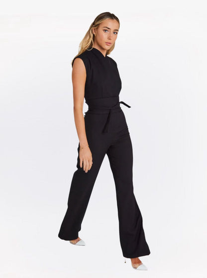 Birgit – Ärmlös jumpsuit med vida ben