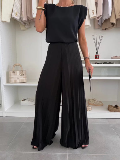 Annika – Elegant plisserat set