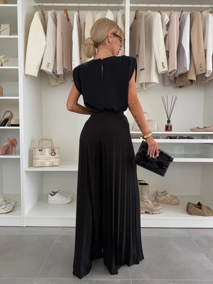Annika – Elegant plisserat set