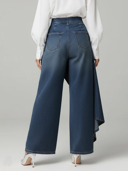 Amalia – Vida jeans med asymmetrisk överlappning