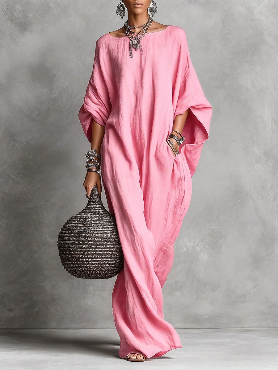 Berit – Oversized maxiklänning med vida ärmar