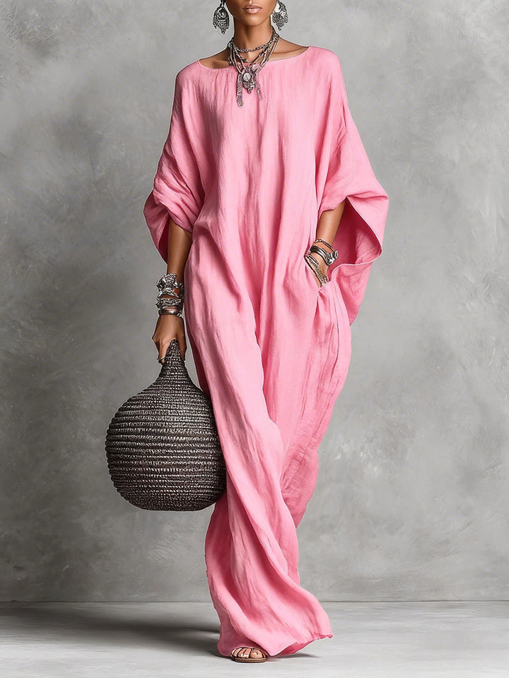 Berit – Oversized maxiklänning med vida ärmar