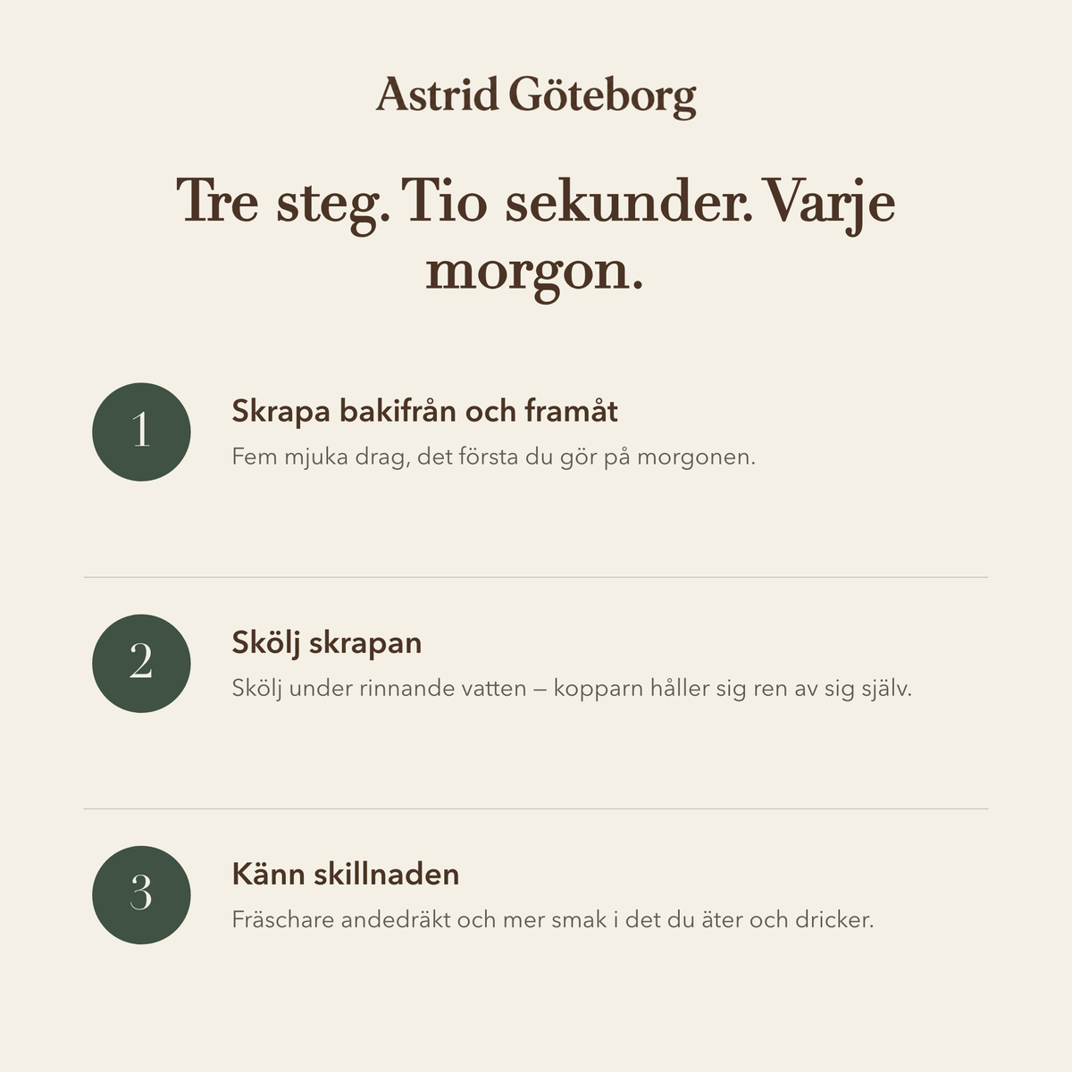 Sonja – Handformad tungskrapa i koppar – så använder du den, steg för steg