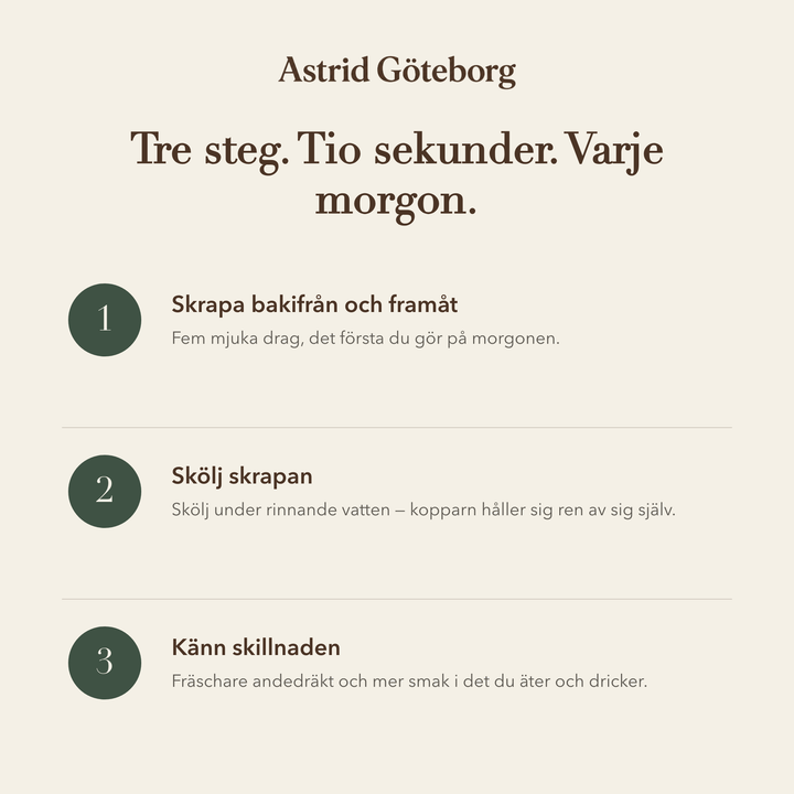 Sonja – Handformad tungskrapa i koppar – så använder du den, steg för steg