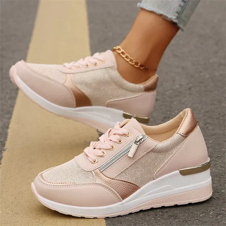 Edit – Ortopediska sneakers med snörning och sidodragkedja