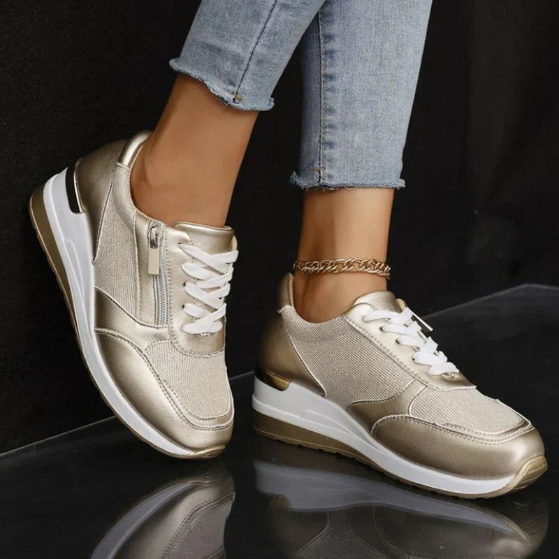 Edit – Ortopediska sneakers med snörning och sidodragkedja