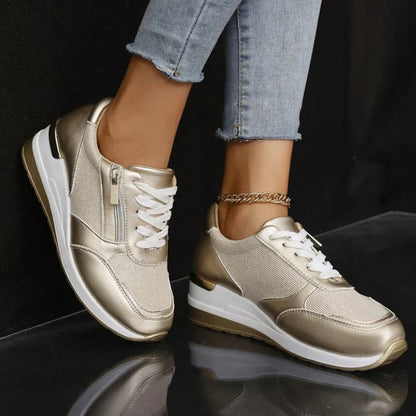 Edit – Ortopediska sneakers med snörning och sidodragkedja