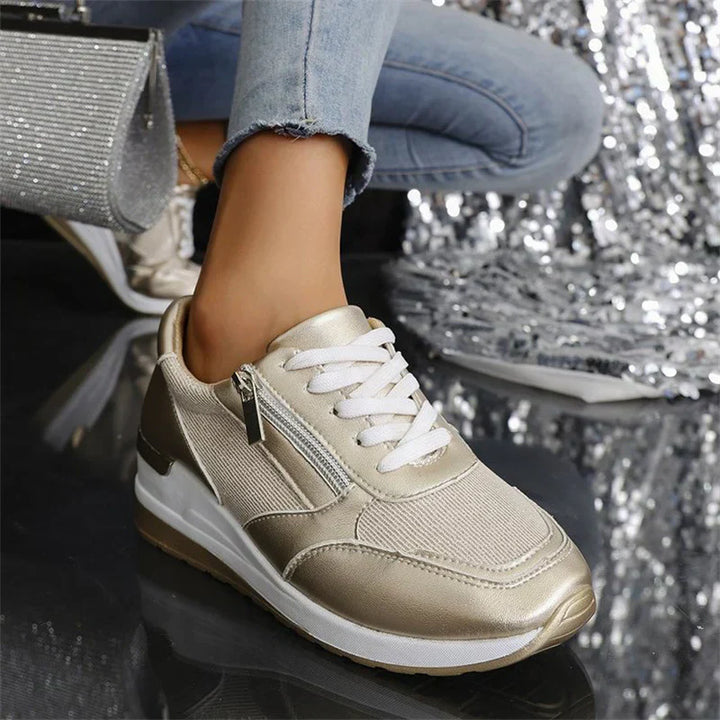 Edit – Ortopediska sneakers med snörning och sidodragkedja