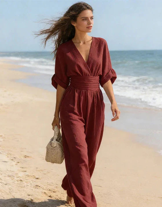 Iris – Elegant jumpsuit med vid benvidd