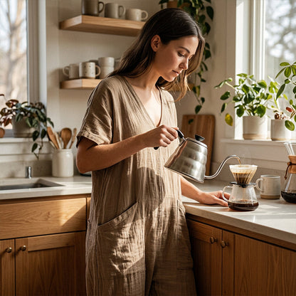 Camilla – Avslappnad jumpsuit med v-ringning