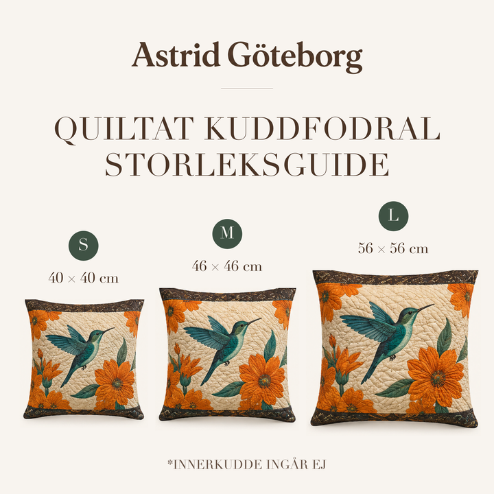 Astrid Göteborg – storleksguide för kuddfodral
