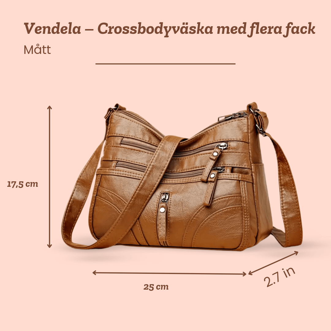 Vendela – Crossbodyväska med flera fack – handgjord av Astrid Göteborg