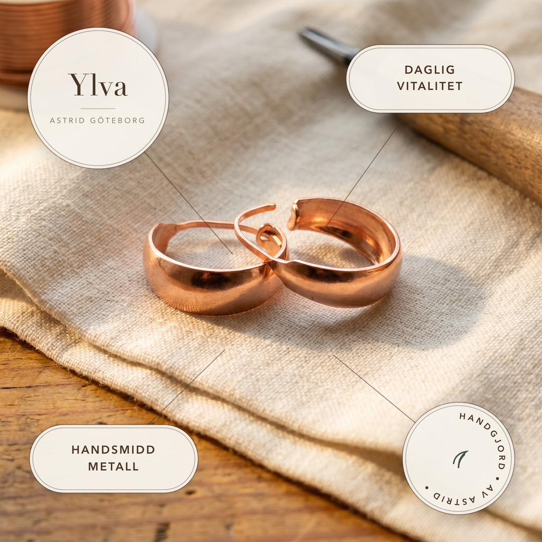 Ylva – Handformade ringar i massivt metall – handgjord av Astrid Göteborg